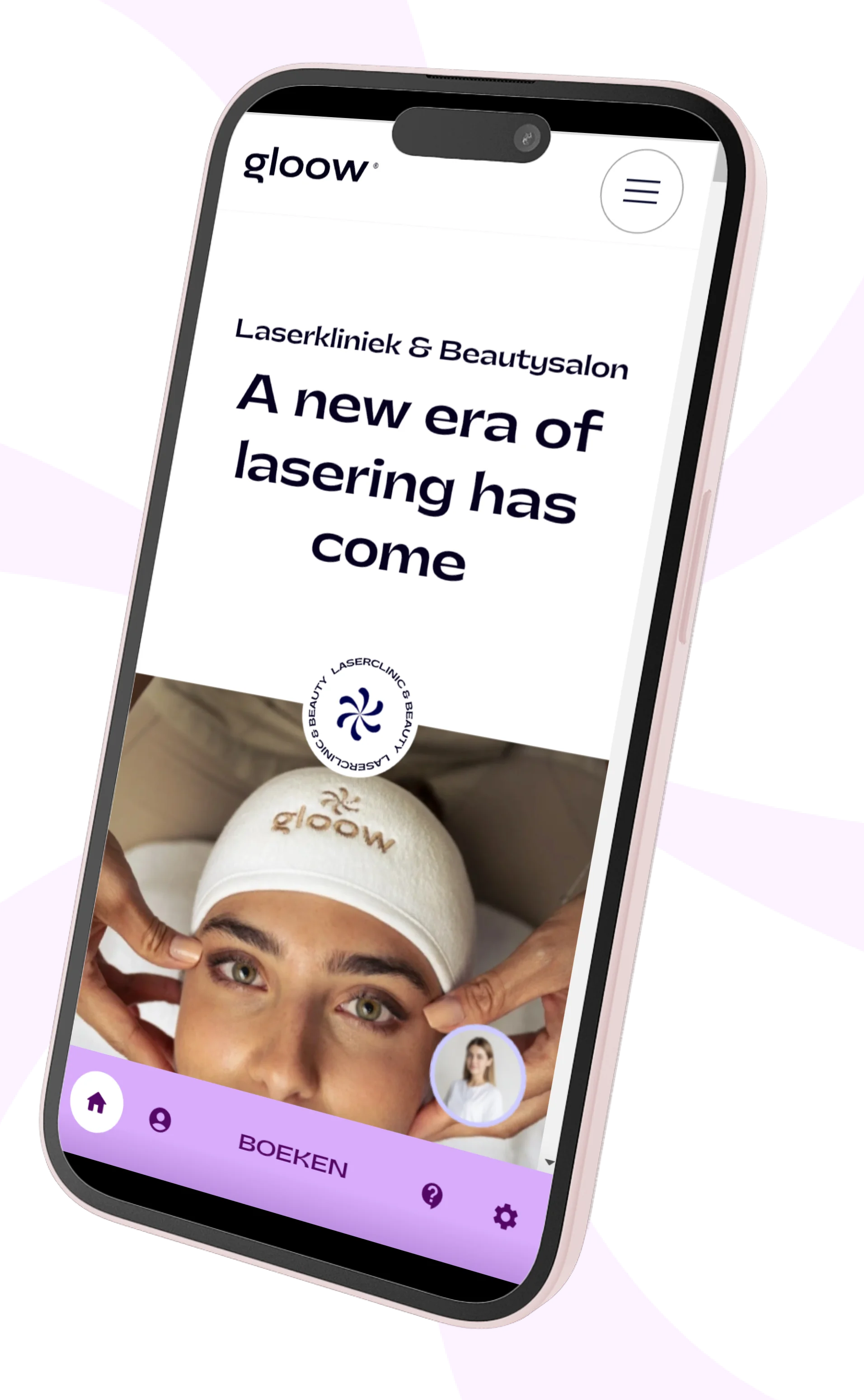 Gloow app screen